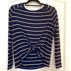 Blue and white Striped sweater